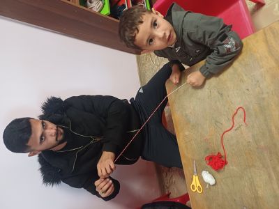 Работа с родители на тема: "Сръчните ръчички на мама и баба"- група "Бухалче" - ДГ Слънчев ден - Шивачево
