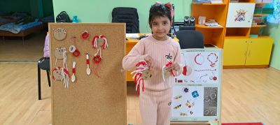 Работа с родители на тема : "Баба Марта- традиции и обичаи", група "Пчелички" - ДГ Слънчев ден - Шивачево